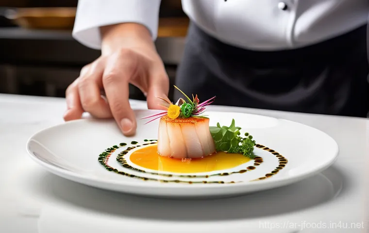 일식조리사와 관련된 최신 트렌드 - **Prompt:** A serene and focused Japanese male chef, in his mid-40s, wearing a crisp white chef's ja... 일식조리사와 관련된 최신 트렌드 - **Prompt:** A serene and focused Japanese male chef, in his mid-40s, wearing a crisp white chef's ja...